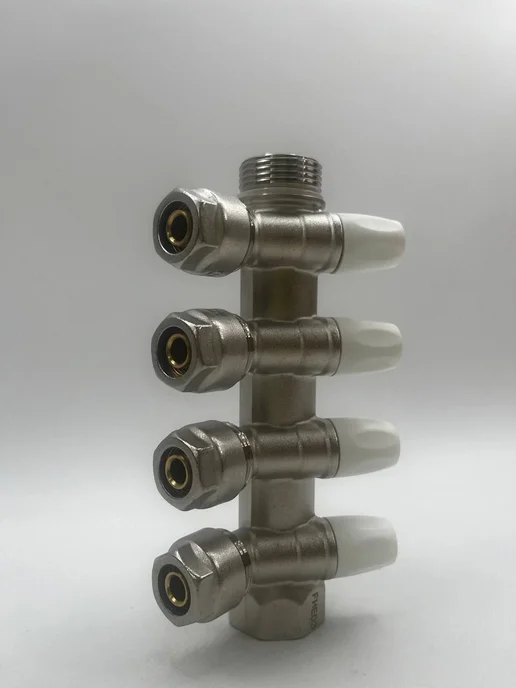 TIM Коллектор MR135N-1-C-4, 4 контура, 1", серый, фото 8