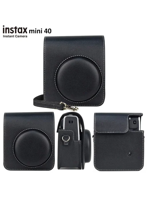 FUJIFILM Чехол для Instax Mini 40, Brown A, черный