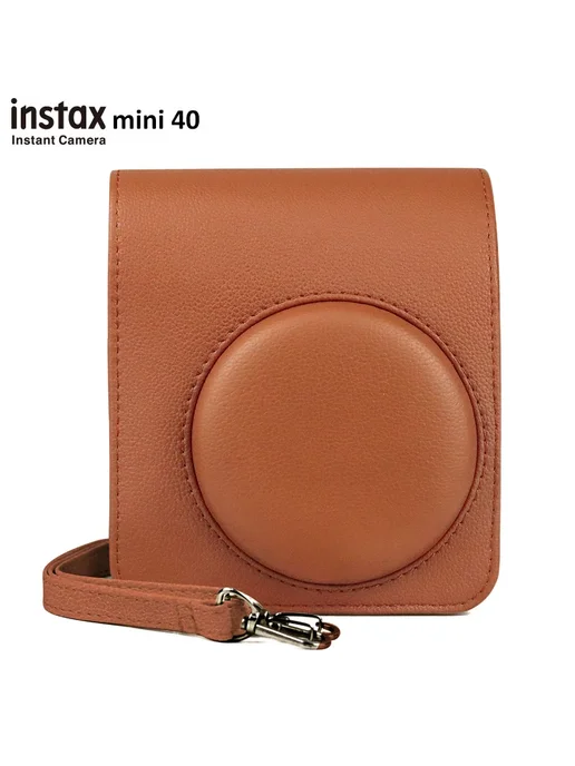 FUJIFILM Чехол для Instax Mini 40, Brown A, черный, фото 3