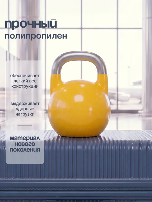 Sadelie Чемодан M на колесах ударопрочный средний, синий, фото 2