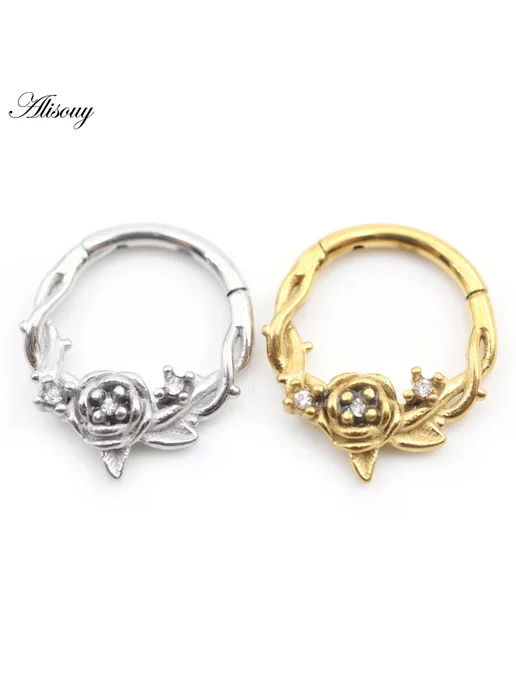 Alisouy Серьги-кольца 15.3mm, No 9 Steel Color, вариант, фото 5