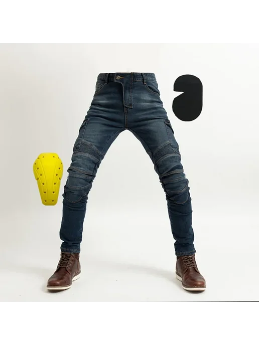 Нет бренда MOTO-Pants Защитные брюки для езды на мотоцикле Внедорожные, желтый, фото 2