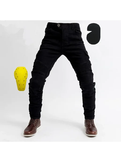 Нет бренда MOTO-Pants Защитные брюки для езды на мотоцикле Внедорожные, желтый, фото 3
