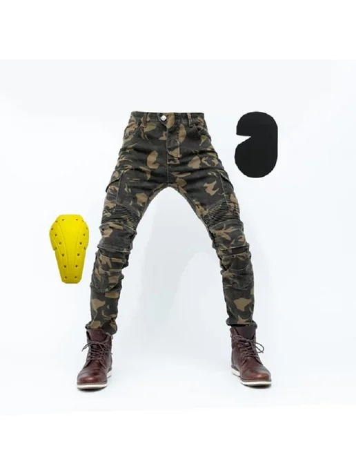 Нет бренда MOTO-Pants Защитные брюки для езды на мотоцикле Внедорожные, желтый, фото 5