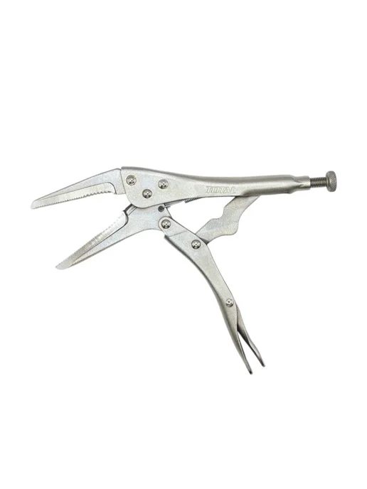 TOTAL tools Клещи зажимные (длинногубцы) для сварочных работ 225 мм, серый, фото 2