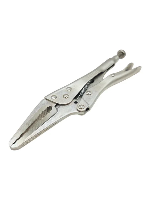 TOTAL tools Клещи зажимные (длинногубцы) для сварочных работ 225 мм, серый, фото 4