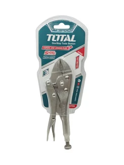 TOTAL tools Клещи зажимные (струбница) с овальными губками 175 мм