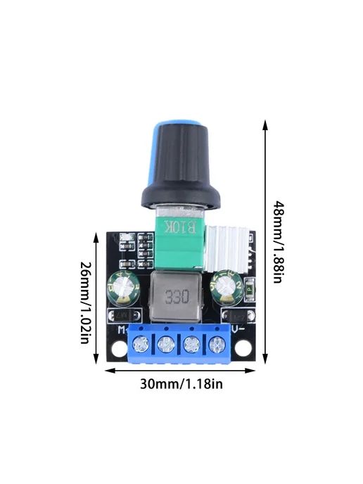 DIY NOW Регулятор скорости двигателя 12 24 В PWM, 1 шт. 12V, 1 шт, фото 3