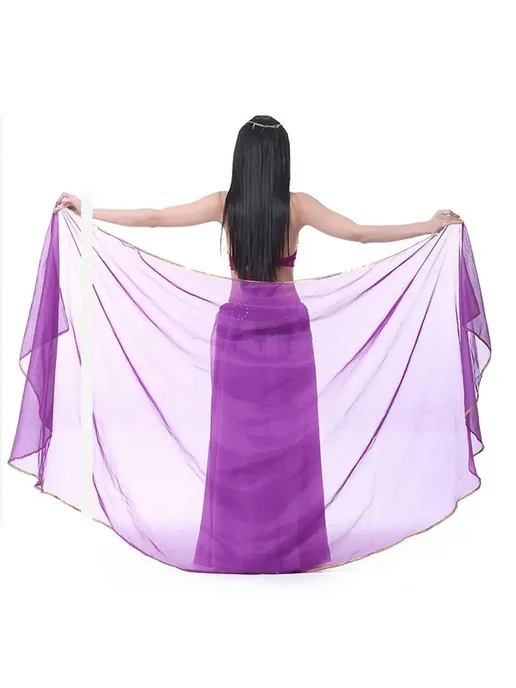 Нет бренда Шифоновые вуали для танца живота Dark purple, фиолетовый, фото 5
