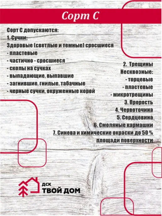 Имитация бруса хвоя 18х96х2,0, сорт С, 5 шт, 5 шт, фото 2