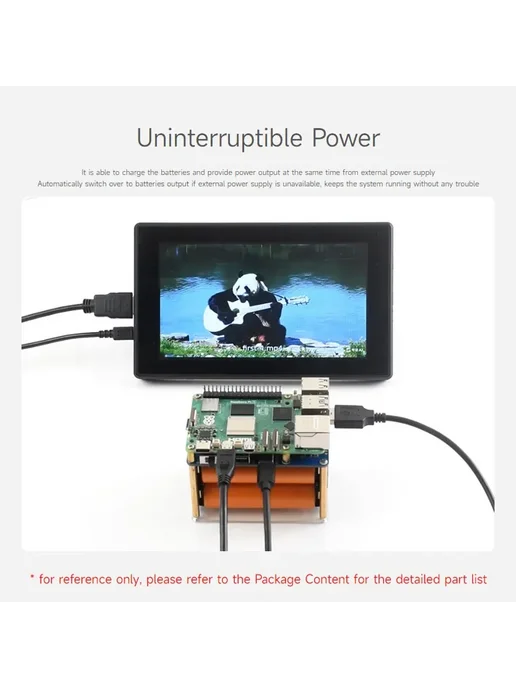 Нет бренда Блок бесперебойного питания Raspberry Pi 5 UPS HAT (E), вариант, фото 3