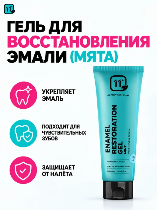 11i professional Реминерализирующий гель для зубов, мята, вариант