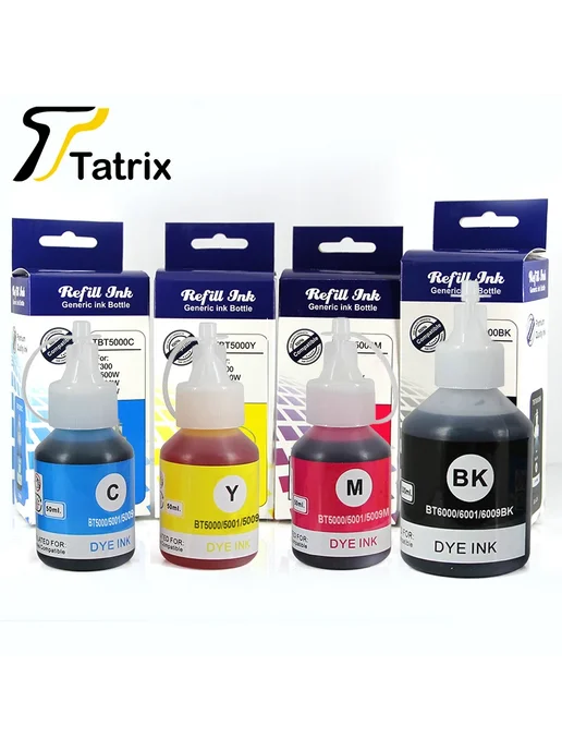 Tatrix International Чернила Tatrix BT6000 BT5000 4 цвета, 4 цв.