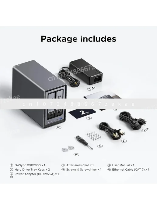Нет бренда UGREEN NASync DXP2800 4К сетевое хранилище, Нет бренда NASync 4К, фото 6