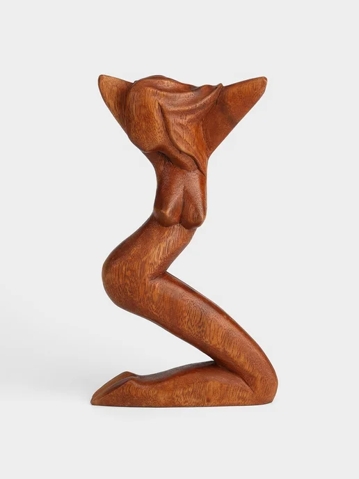 Нет бренда Фигурка "Красота", 14х4х25 см, дерево суар, 4x25 см, фото 3