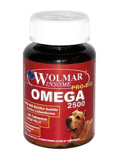 WOLMAR WINSOME Omega 2500 Комплекс для собак средних и крупных пород, 100шт