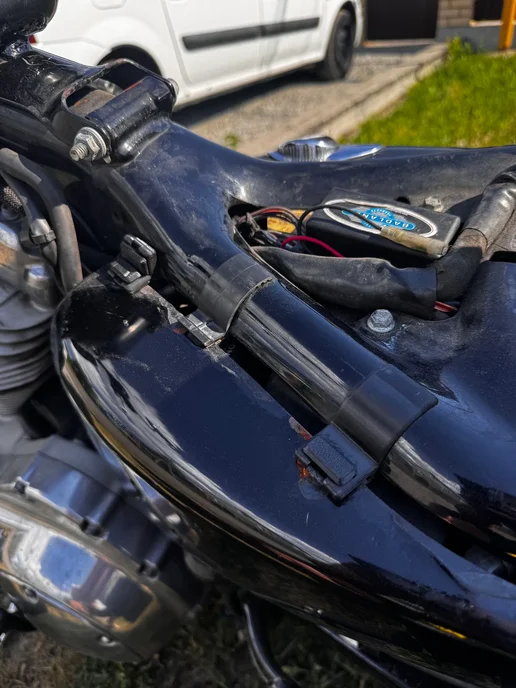 Нет бренда Крепление боковой крышки Harley Davidson sportster, черный, фото 5
