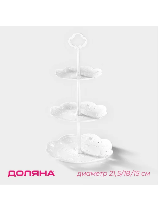 SKYPHOS Этажерка для фруктов 3 яруса, 21,5х29 см, 21.5x29 см