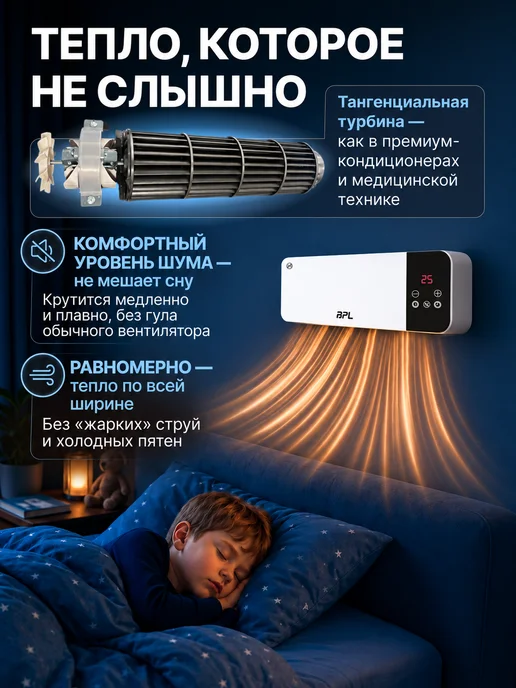 BPL Тепловентилятор керамический для дома и дачи 2000 Вт +пульт, 2000 Вт, фото 2
