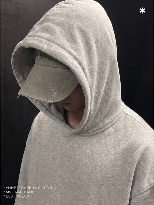 ohdamn Худи оверсайз свага y2k affliction vivienne westwood, серый, фото 5