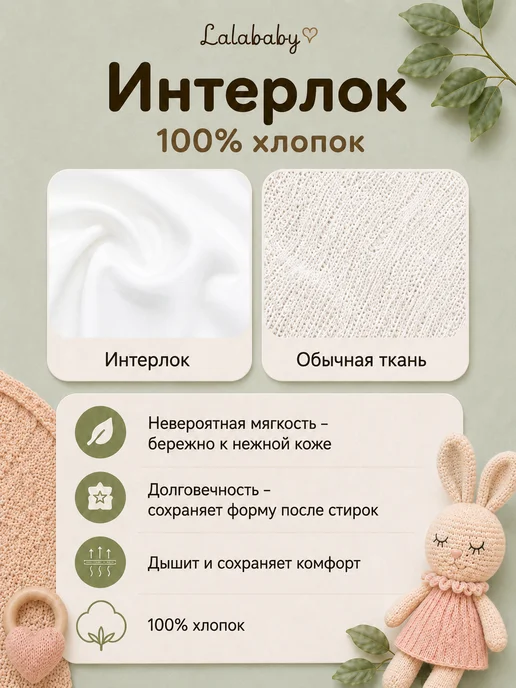 Lalababy Ползунки для новорожденных Зеленое облако штанишки, розовый, фото 2
