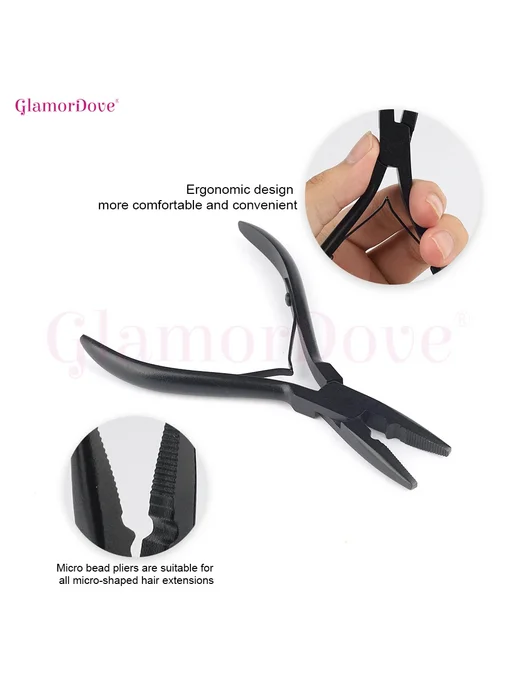 GlamorDove Набор для наращивания волос с микрокольцами BR, вариант, фото 5
