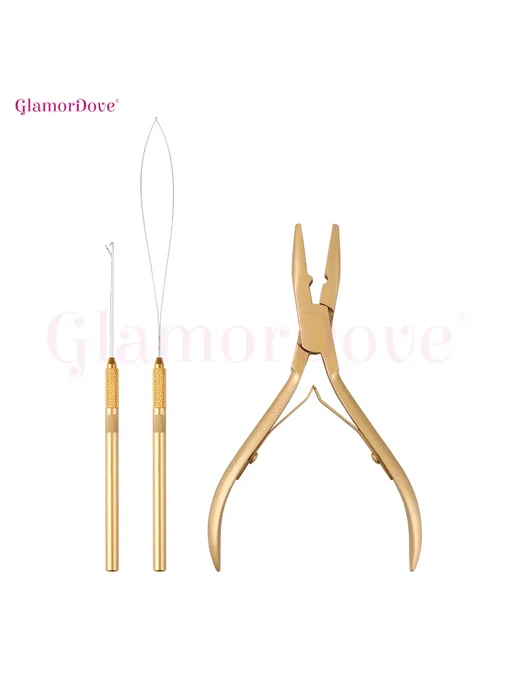 GlamorDove Набор для наращивания волос с микрокольцами GD, вариант