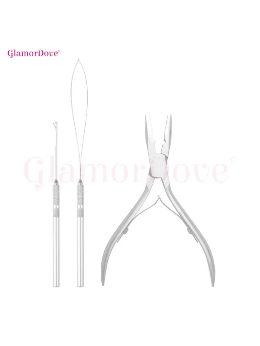 GlamorDove Набор для наращивания волос с микрокольцами SL, вариант