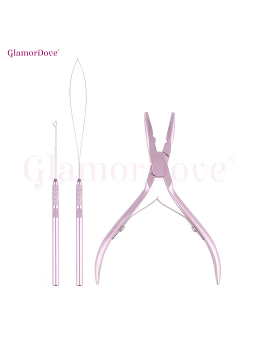 GlamorDove Набор для наращивания волос с микрокольцами BL, вариант