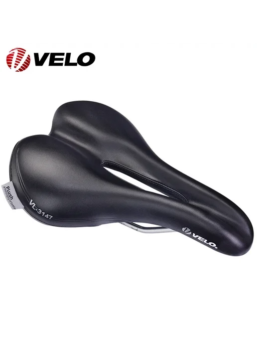 Нет бренда VELO VL-3147 Седло для горных велосипедов черное, серый, фото 3