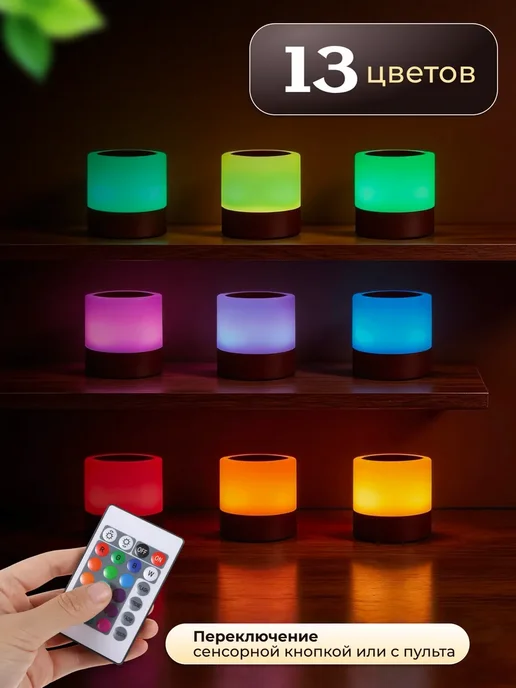 Ночник детский прикроватный, синий, фото 2