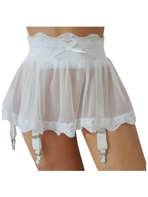 ISHOWTIENDA Женская сетчатая юбка, черный, фото 2
