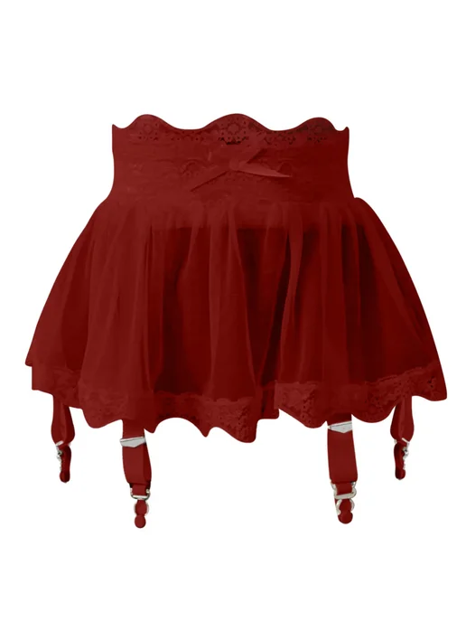 ISHOWTIENDA Женская сетчатая юбка, черный, фото 5