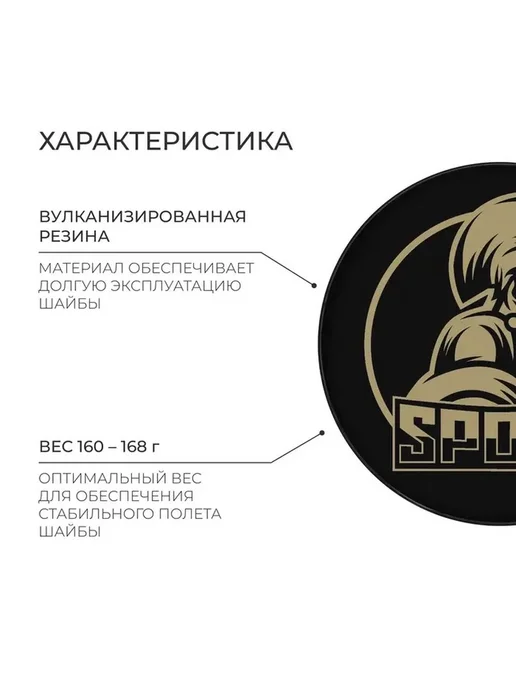 Ледовая хоккейная шайба для тренировок и игр, вариант, фото 3