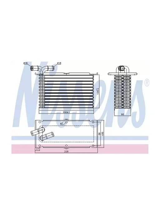 NISSENS Интеркулер Ауди a 1, С 1 1.2 tfsi 10–, вариант