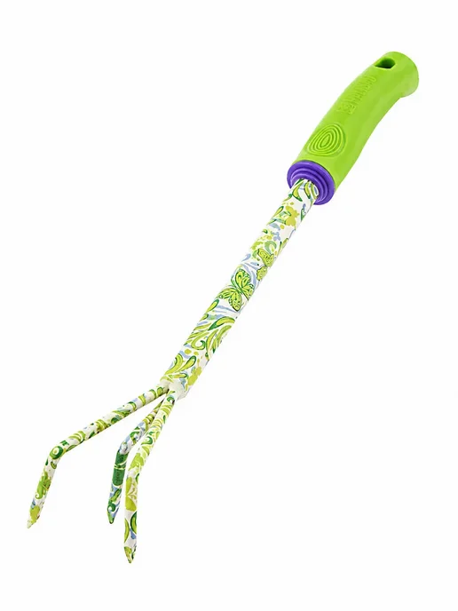 PALISAD Стальной рыхлитель FLOWER GREEN 3 зуба, 620385, зеленый