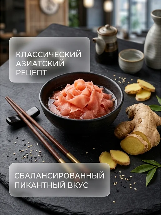 NIHAO Имбирь маринованный белый для суши и роллов 1,4 кг, 1,4 кг, фото 3