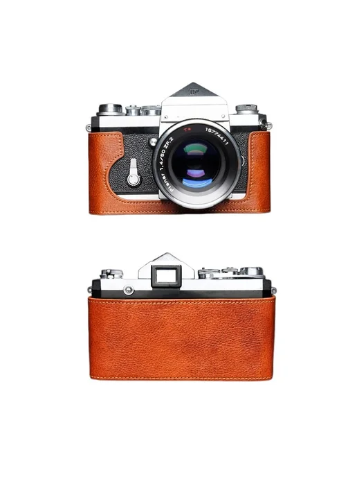 OLOEY Чехол для Nikon F из натуральной кожи Dark Green, зеленый