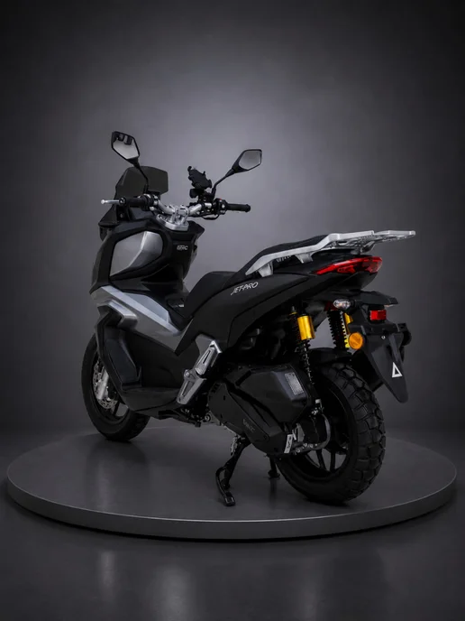 ТЕХНОМОТОРФ Скутер VMC JET PRO Matt Black 49 (180) см3, инжектор, черный, фото 3