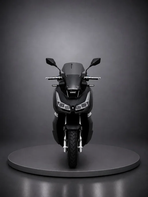 ТЕХНОМОТОРФ Скутер VMC JET PRO Matt Black 49 (180) см3, инжектор, черный, фото 8