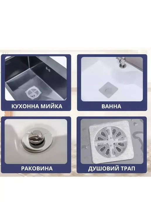 MELUX Сетка для слива для ванной канализаций,сантехника*, серый, фото 8