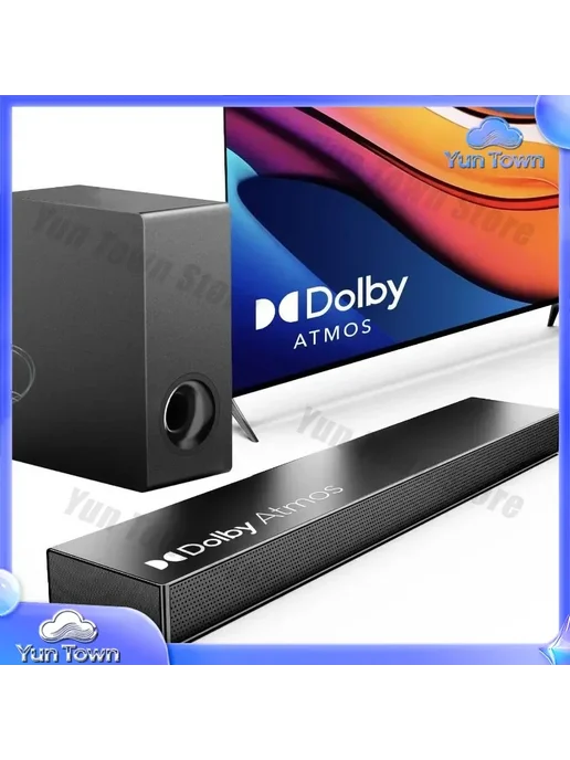 Dolby Atmos Soundbar 2.1 черный, черный, фото 3