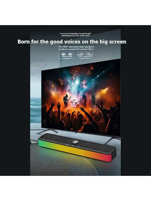 Нет бренда RGB звуковая панель Bluetooth для телевизора, вариант