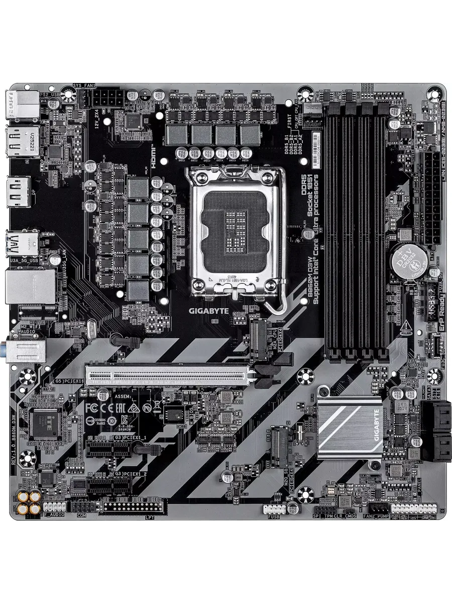 Материнская плата B860M D3W Gigabyte 1347361507 купить за 19 557 ₽ в интернет‑магазине Wildberries