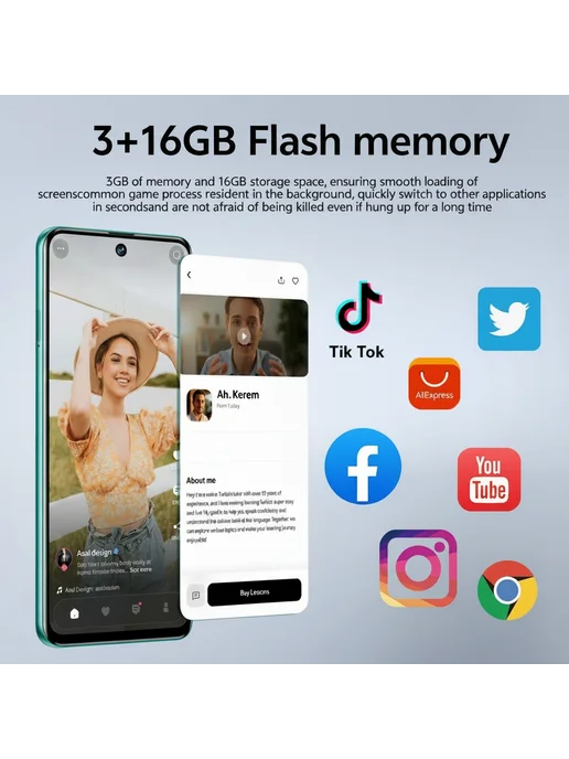 Смартфон iVMi Camon50 Pro 3/16 ГБ, черный, фото 7