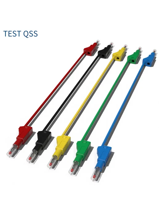 TEST QSS Провод для мультиметра 100 см, 5 шт, 5 шт, фото 2