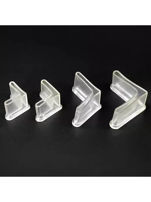 Нет бренда Заглушки для мебели L-образные из ПВХ Transparent 12Pcs, 8Pcs