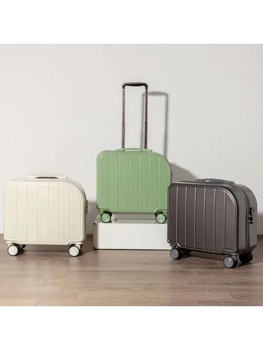 Чемодан Мятный зеленый 18 дюймов, зеленый, фото 2