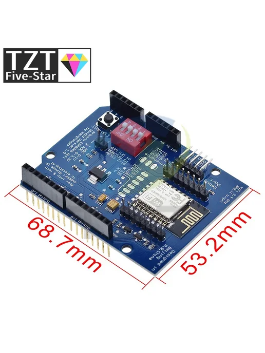 TZT Esp8266 D1 Mini Pro Dual Base Shield Kit (3шт), 1 шт, фото 2