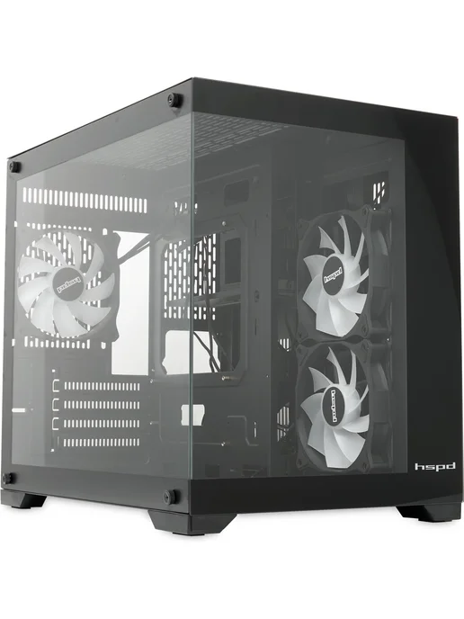 HSPD Компьютерный корпус F330-TGBK-ARGB, черный